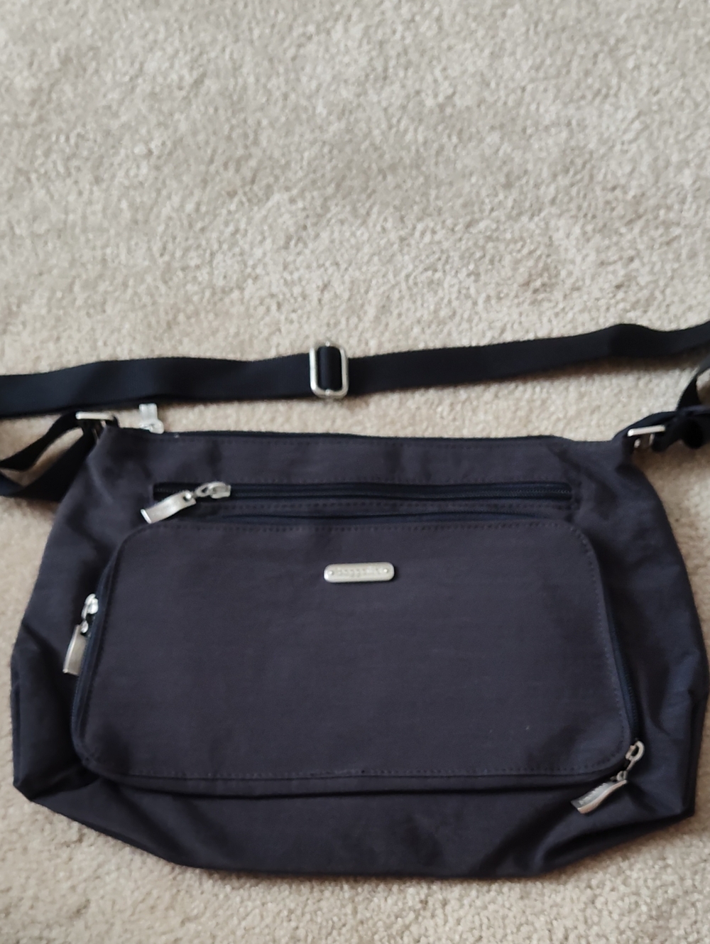 Baggallini Black Messenger Crossbody Bag